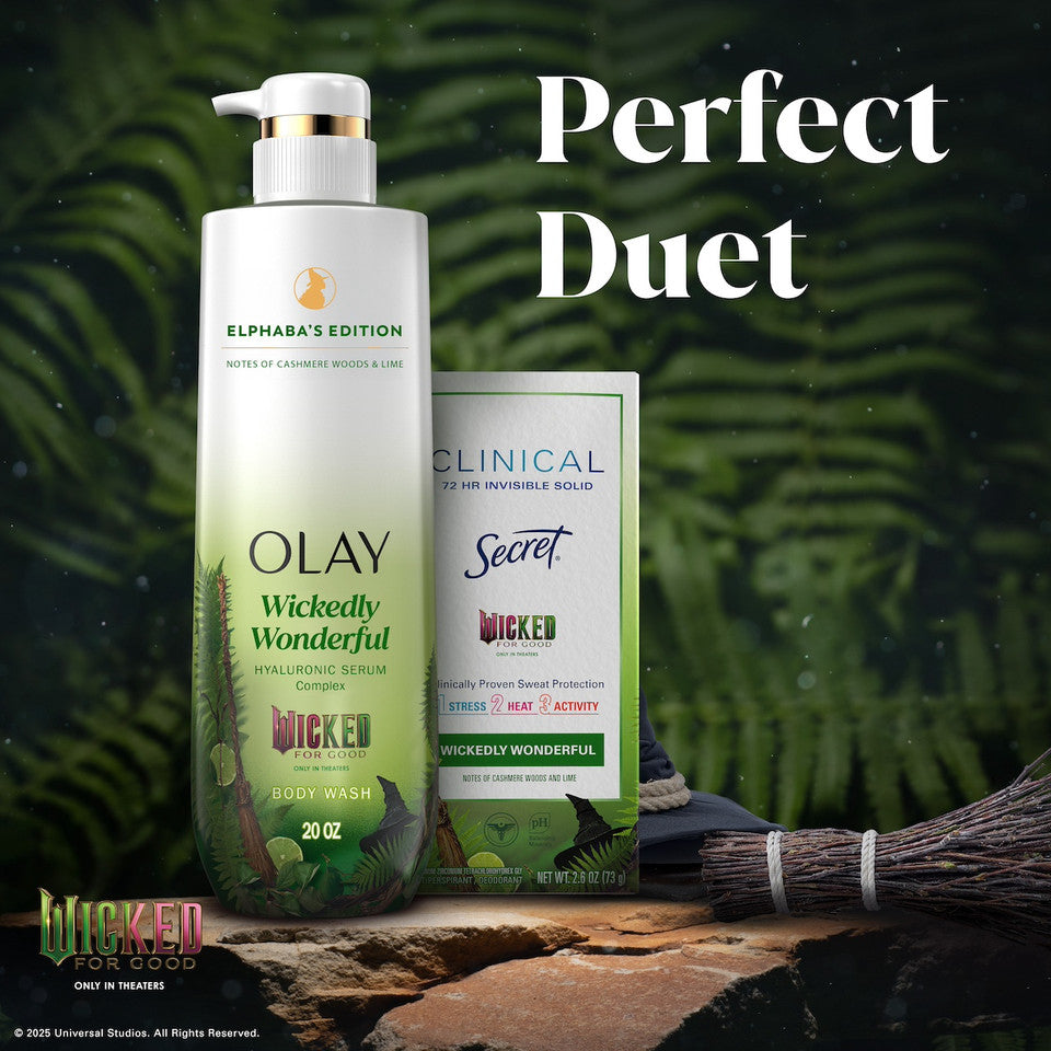 Olay Limited Edition Serum Body Wash, Wickedly Wonderful, 20 fl oz, Elphaba's Edition Hydrating Body Wash - Image 9