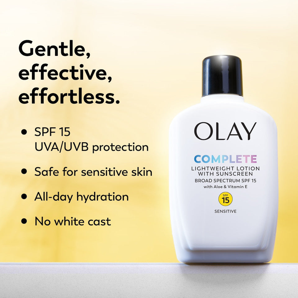 Complete Lotion Moisturizer Sensitive SPF 15 4oz - Image 3