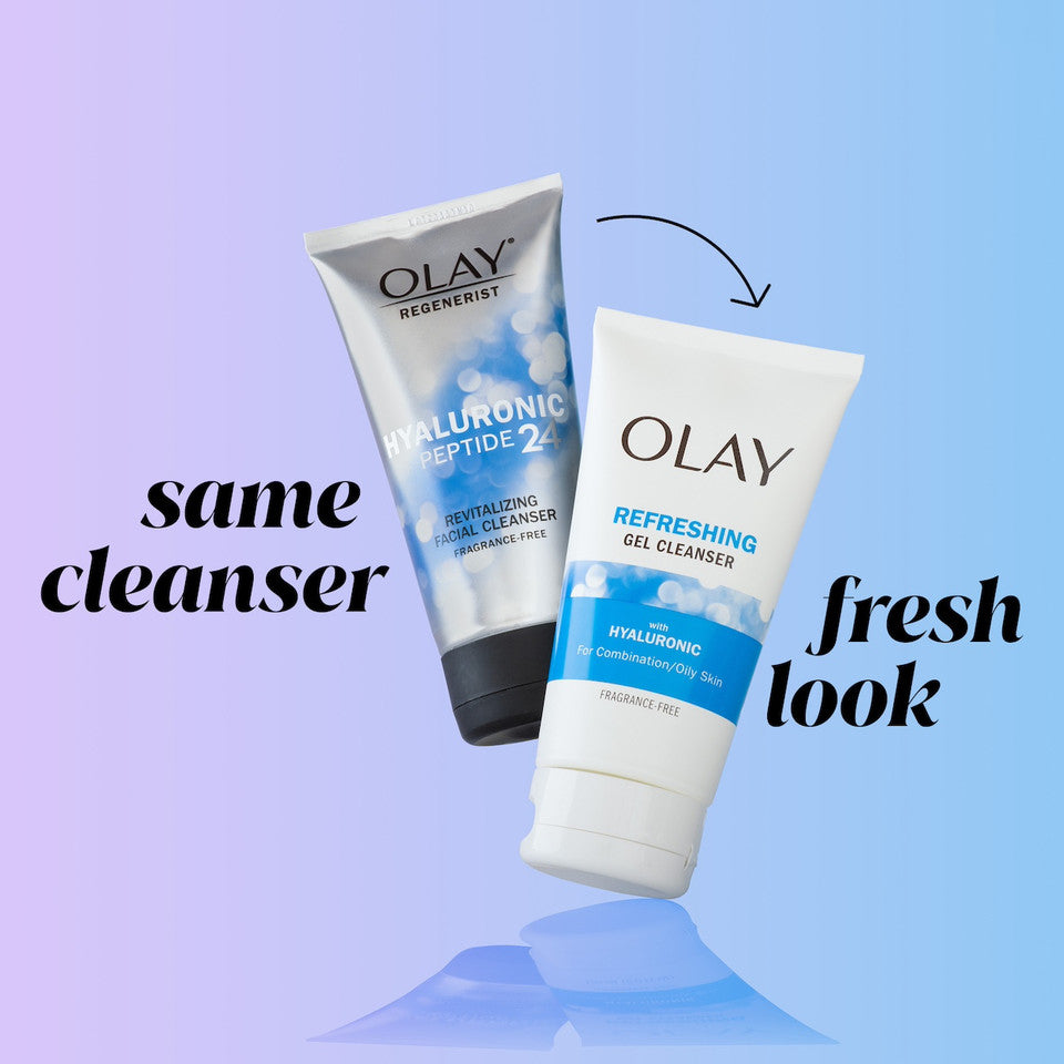 Olay Refreshing Gel Cleanser with Hyaluronic - Image 3