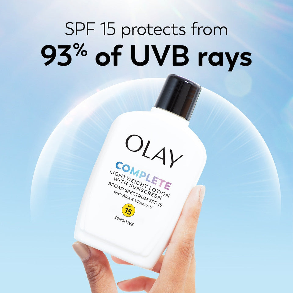 Complete Lotion Moisturizer Sensitive with Sunscreen SPF 15 6oz - Image 6