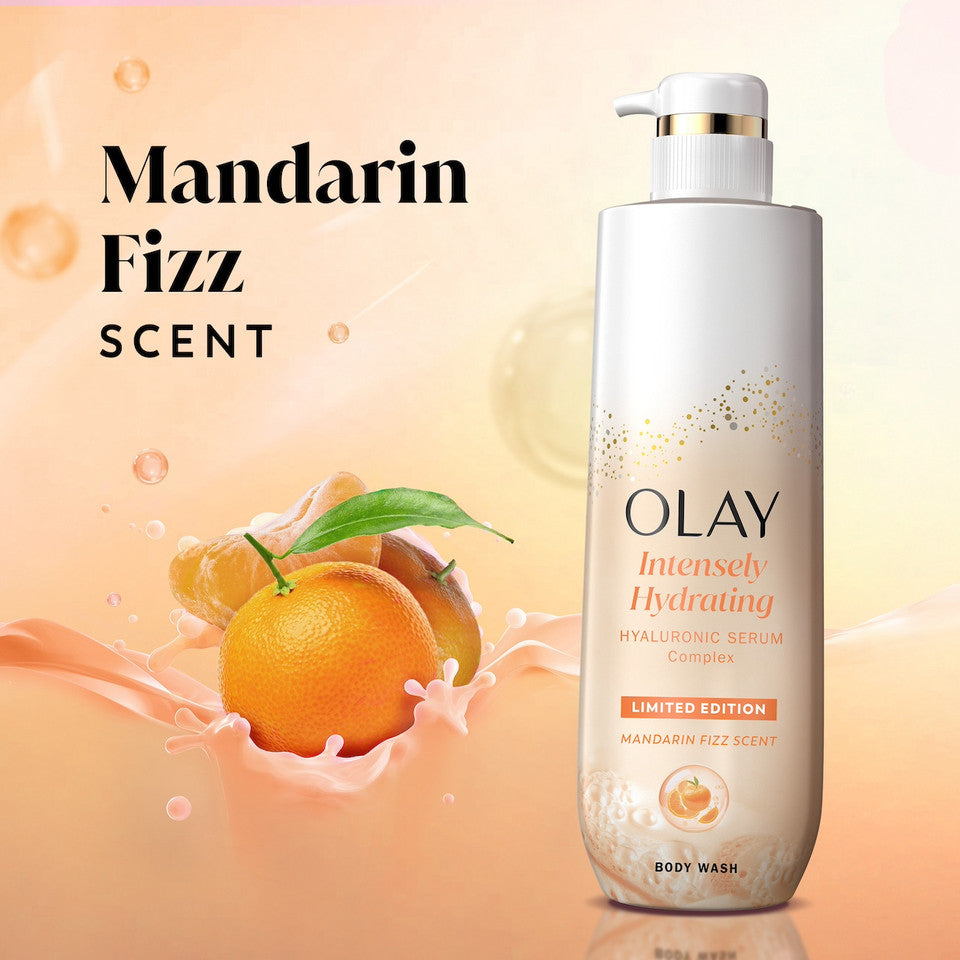 Olay Intensely Hydrating Body Wash, Mandarin - Image 7