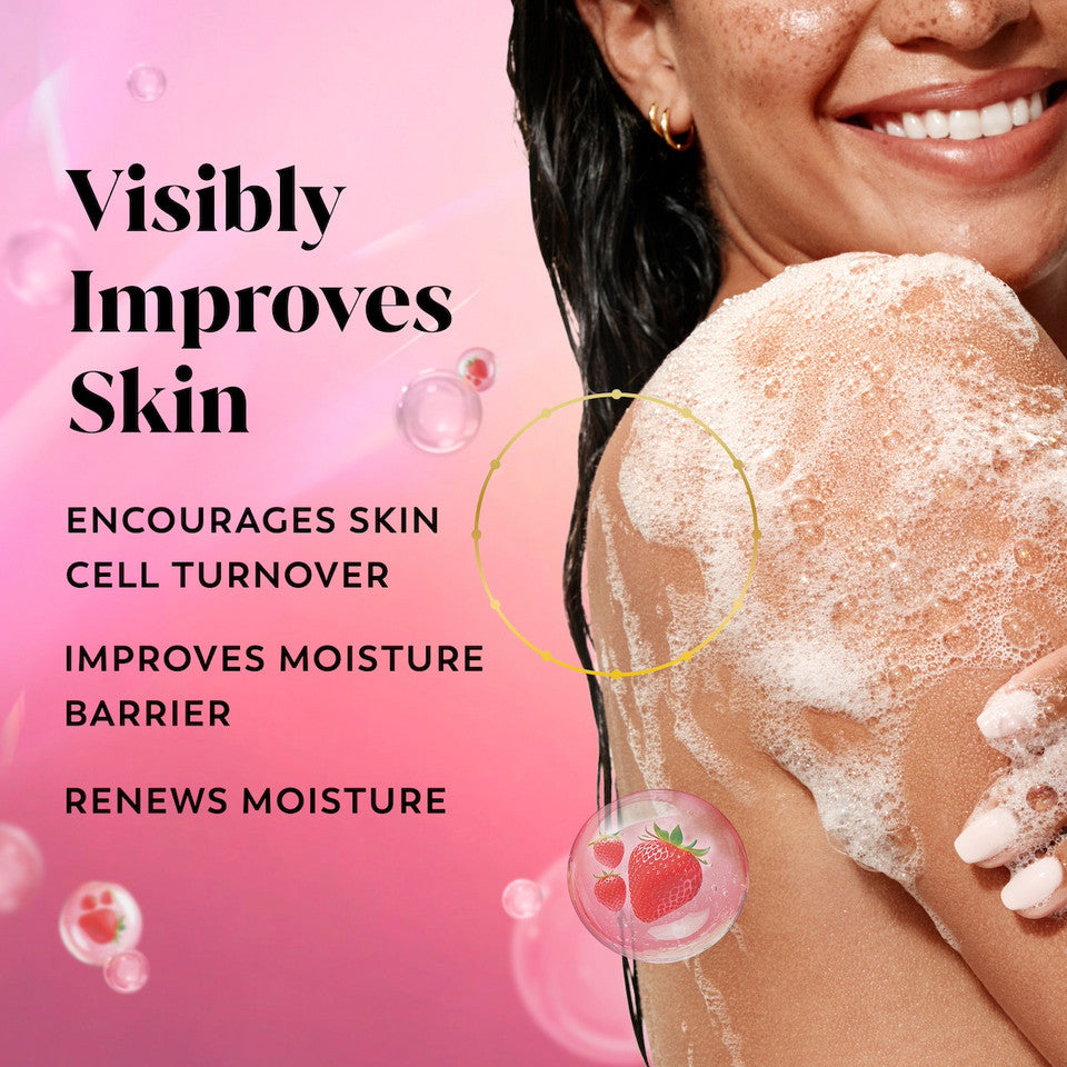 Olay Intensely Hydrating Body Wash, Strawberry - Image 2